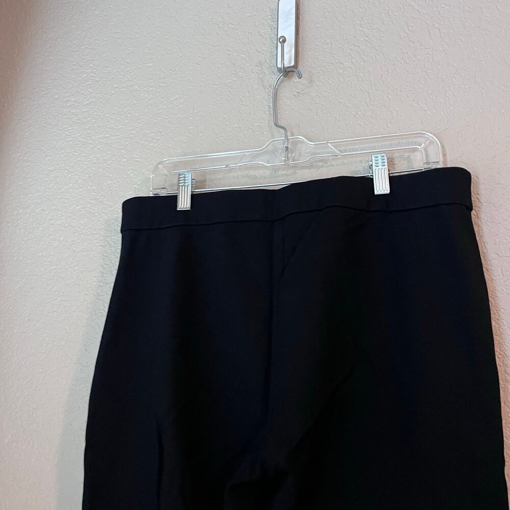 J. Crew Structured Front  Pleat Trouser Dress Pant 16 Tall Black Women’s Plus - Picture 6 of 7